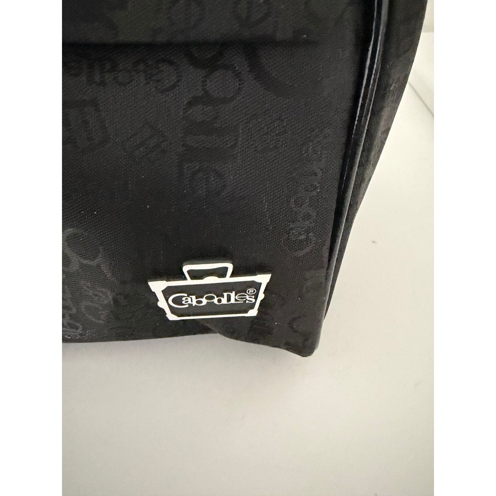Caboodles Y2K Black Cosmetic Bag Large Travel Makeup Organizer Tote Pockets NWOT - Picture 13 of 16
